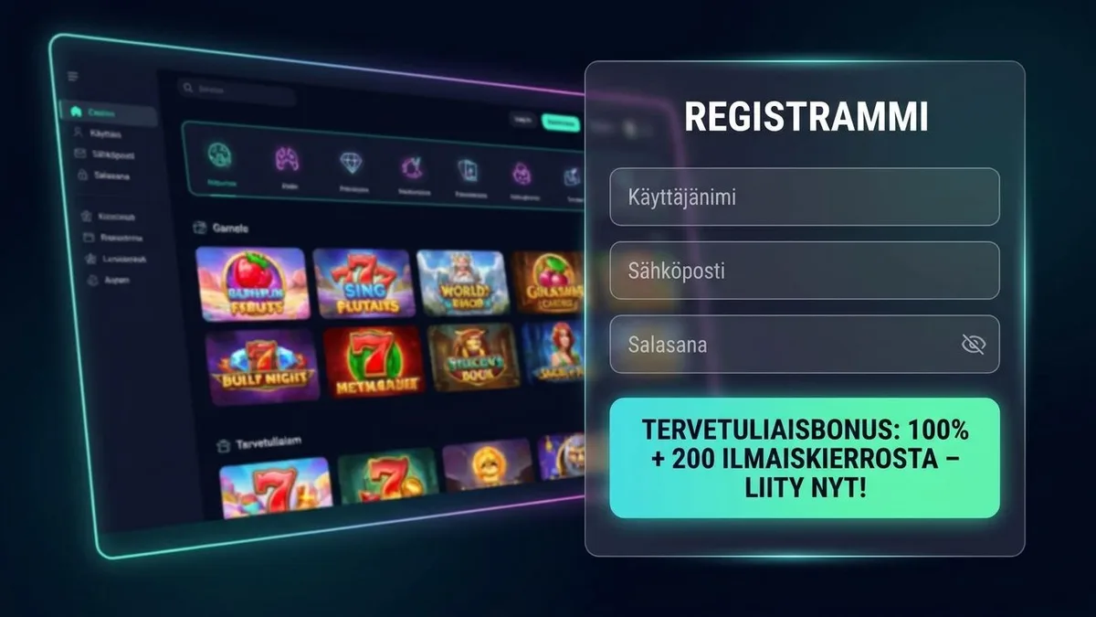 Rekisteröidy bonuksen kanssa